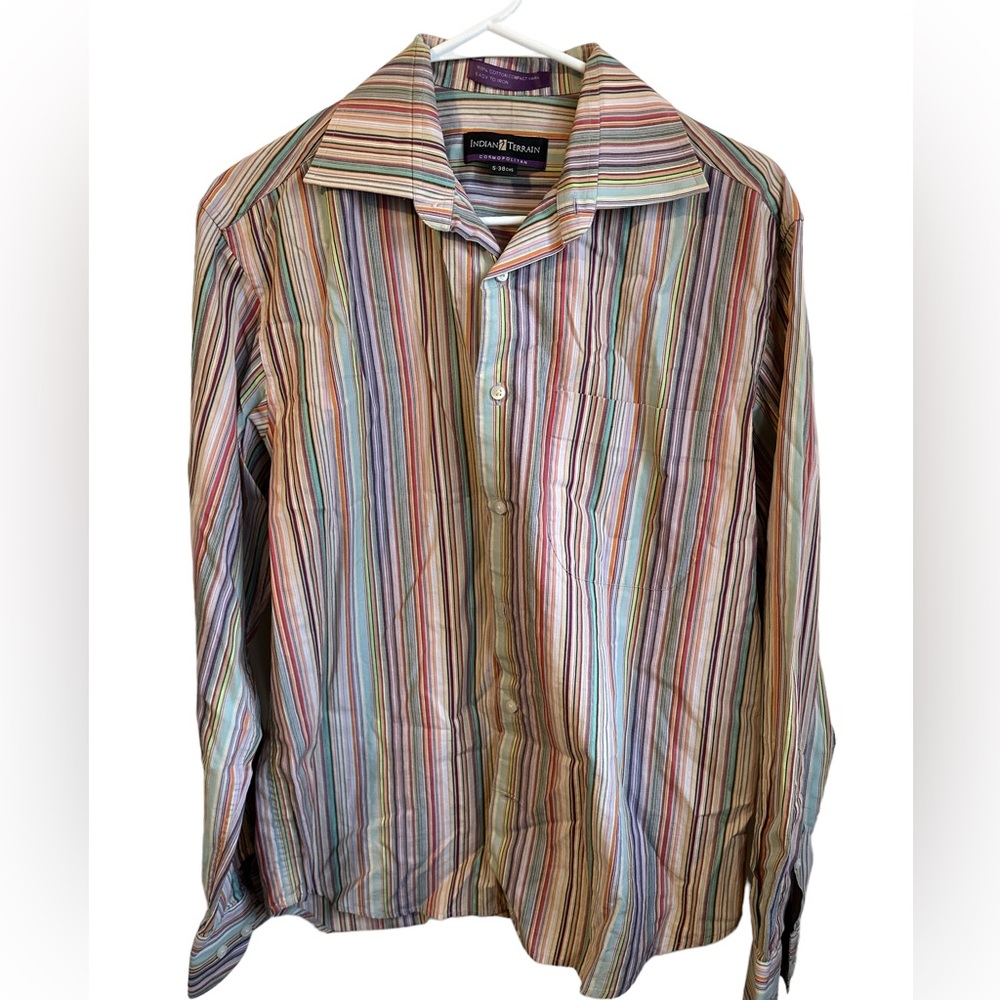 Indian Terrain button up men’s striped shirt